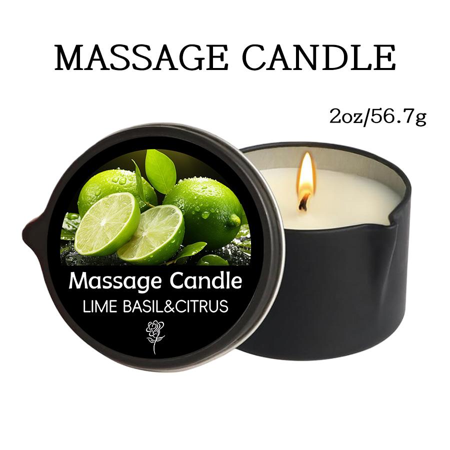 1pc Scented Candles,Sextoys Massage Oil Candle Sex Flirting Dripping Wax for Stress Relief and Skin Moisturizing,iron Box Candle