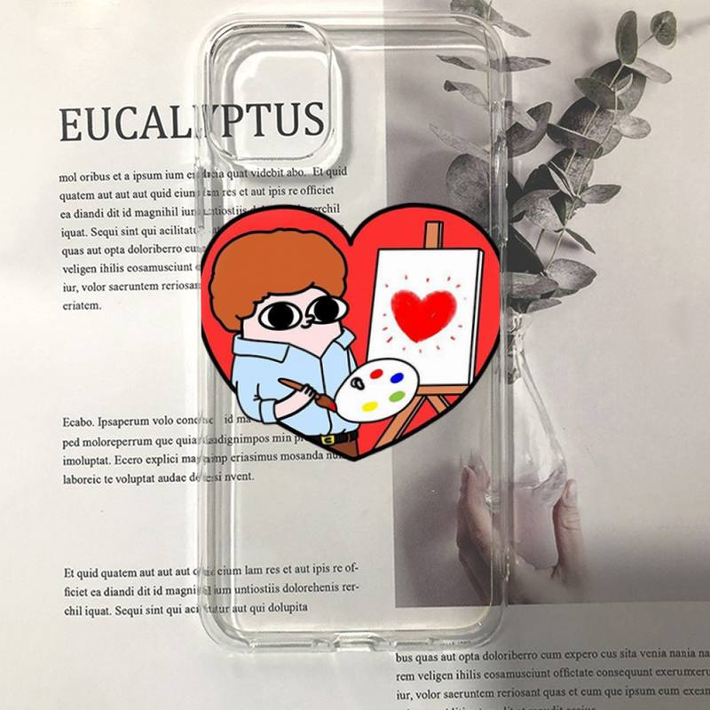 Pink Cartoon Funny big eyes ketnipz Phone Case for iPhone 11 12 13 mini pro XS MAX 8 7 6 6S Plus X 5S SE 2020 XR case