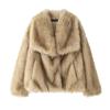 Trendy Women's Thick Lambswool Fur Winter Coat