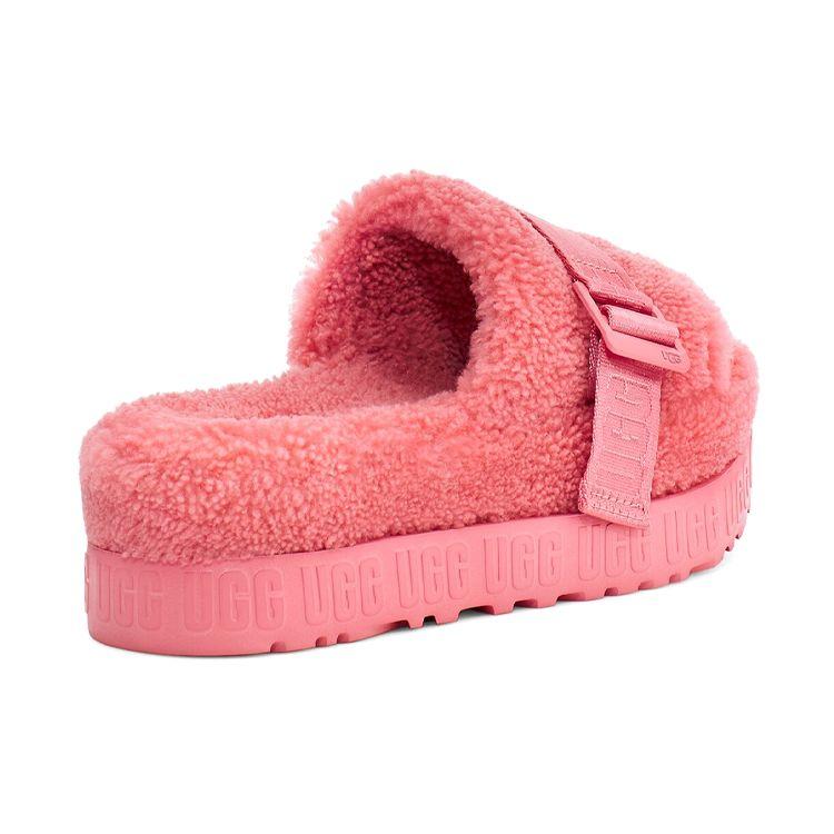 UGG Fluffita Sheepskin Integrated Comfortful Thick Sole Fashion Sandals Women Sandals Pink 1113475-PBSM