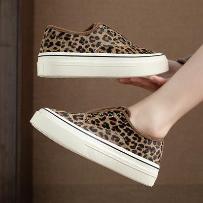 Одинарные туфли на толстой подошве, увеличивающие рост, женские туфли-лентяйки на одну ногу