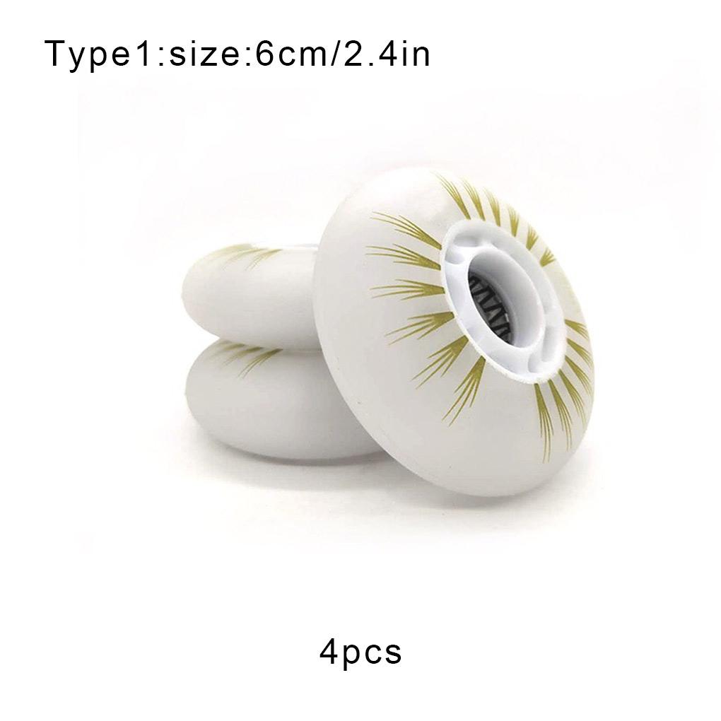 Детские роликовые колеса со светодиодной подсветкой, скользящие полиуретановые колеса для катания с подшипниками, набор для скейтборда, насадка для начинающих