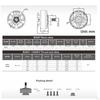 1300kv бесщеточный двигатель запасные части сплава вала для самолета квадрокоптера дрона