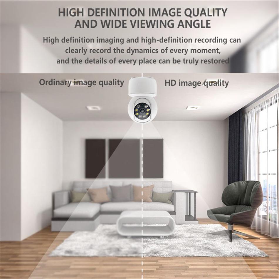 ICSee Двухспектральная 360° PTZ HD WiFi Камера с Мобильным Приложением Удаленного Доступа, День/Ночь Полный Цвет, 3 Мп