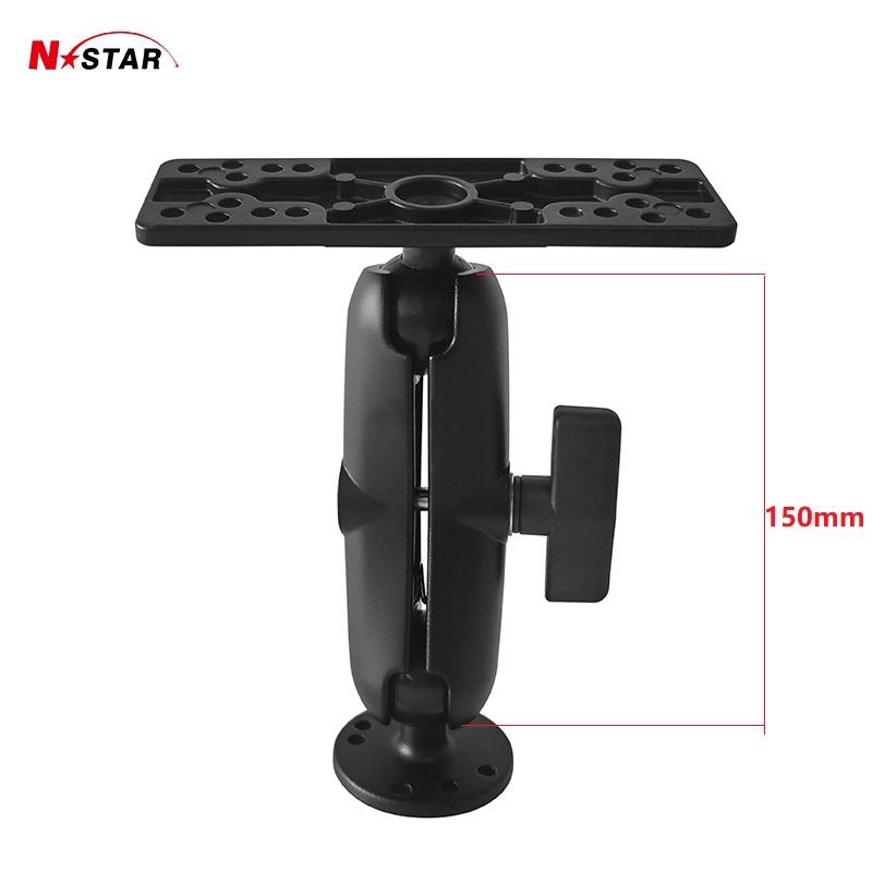 Marine Fish Finder Mount 1.5'' Ball Head Drill Down Mounting Base GPS Mount Ram Mount Electronic Fish Finder Holder for Boat