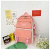 New Schoolbag Four-piece Backpack Simple Bag