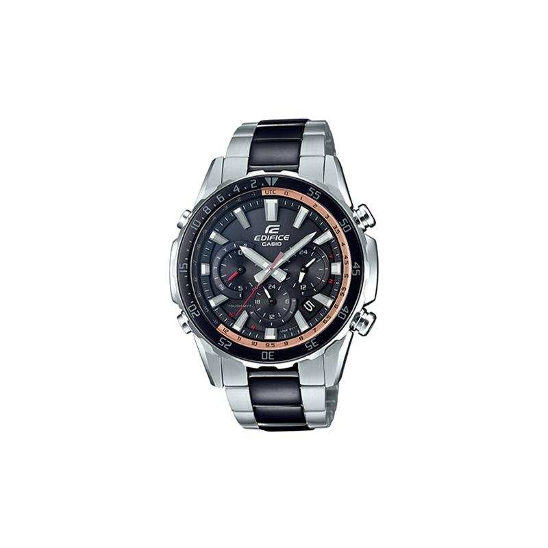 Casio EDIFICE Солнечные Шесть Бюро Радио Гонки Приборная панель Водонепроницаемые Простые Модные Бизнес Кварцевый Механизм Стальной Ремешок EQW-T670SBK-1APRD