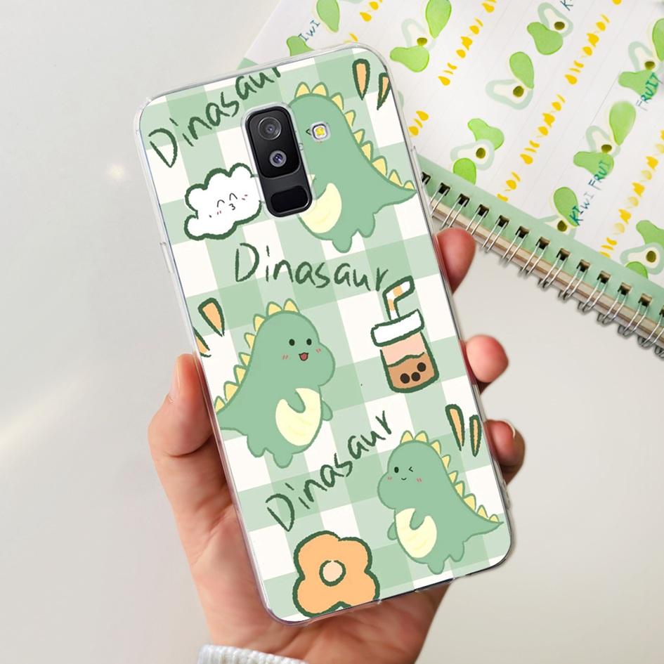 For Samsung A6 Plus 2018 Case SM-A605F New Fashion Butterfly Marble Soft Silicone Funda For Samsung Galaxy A6 A6+ SM-A600F Cover