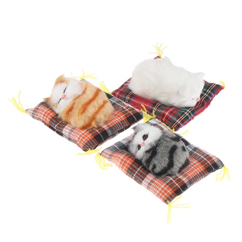 Автомобильные украшения, имитация спящих кошек, декор, плюшевая кукла, автоаксессуары