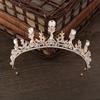 Korean Bridal Crown, Wedding Hairdo, Dinner Party, Birthday Performance Catwalk Crystal Crown, Princess Hairpin