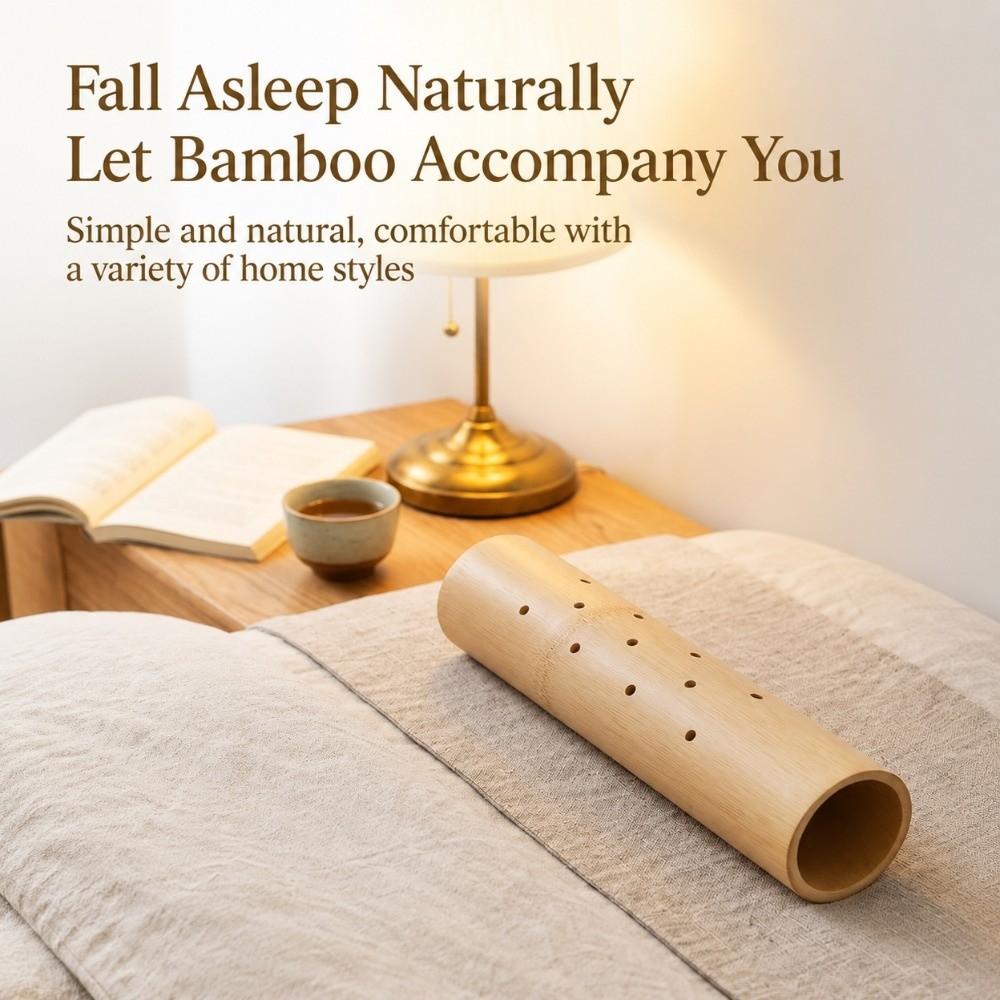 Breathable Perforated Bamboo Cervical Pillow Bamboo Lumbar Support Cushion  Sleeping Support