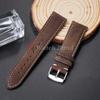 Ремешок из коровьей кожи с прошивкой для Omega 18 мм 20 мм 22 мм для браслета Rolex для Seiko темно-коричневый серый винтажный кожаный ремешок для часов