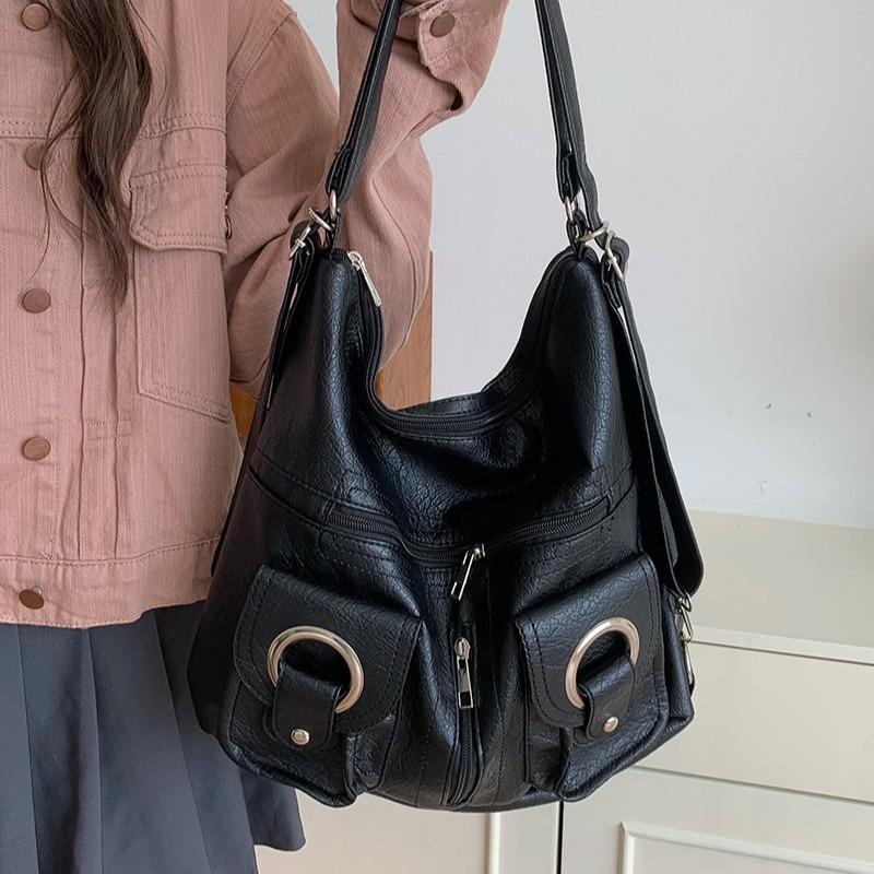 Простая многоплечевая косая сумка-трансформер для поездок на работу, большая вместимость, студенческая дорожная сумка через плечо