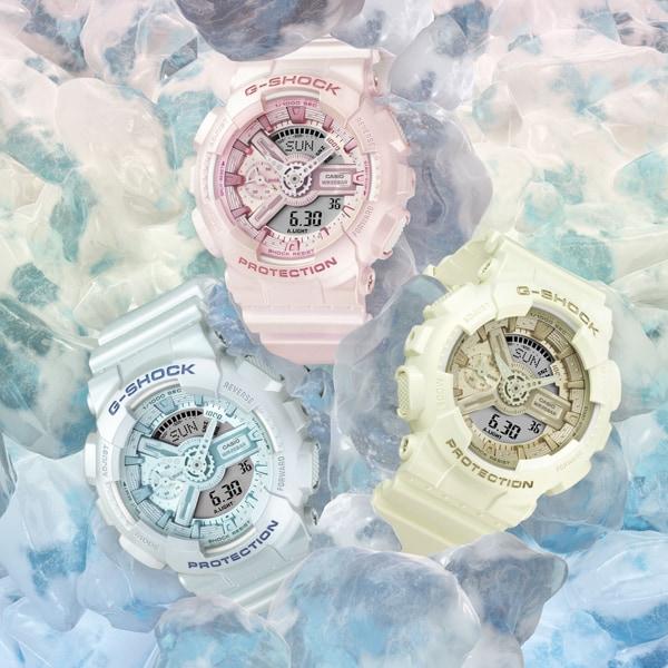 Casio Women's G-SHOCK GMA-S110ST-7AJF [G-SHOCK Silky Tone Colors] Round Watch Digital Analog