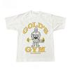 Мужская футболка с коротким рукавом Golds Gym, оверсайз, в американском ретро стиле, для бодибилдинга, с круглым вырезом