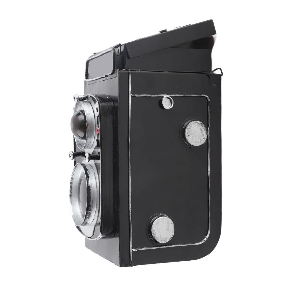 Винтажная статуя камеры, железная настольная камера с пониженным давлением, украшения для украшения дома