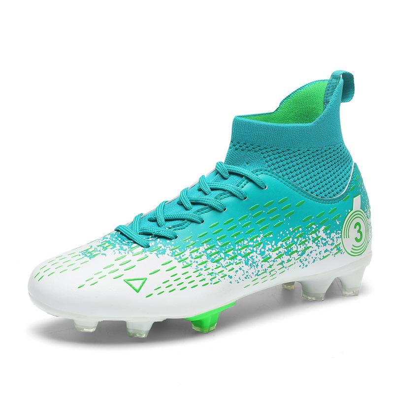 Большой размер, футбольные бутсы, мужские высокие детские шипы AG искусственный газон TF шиповки студенческие тренировочные бутсы