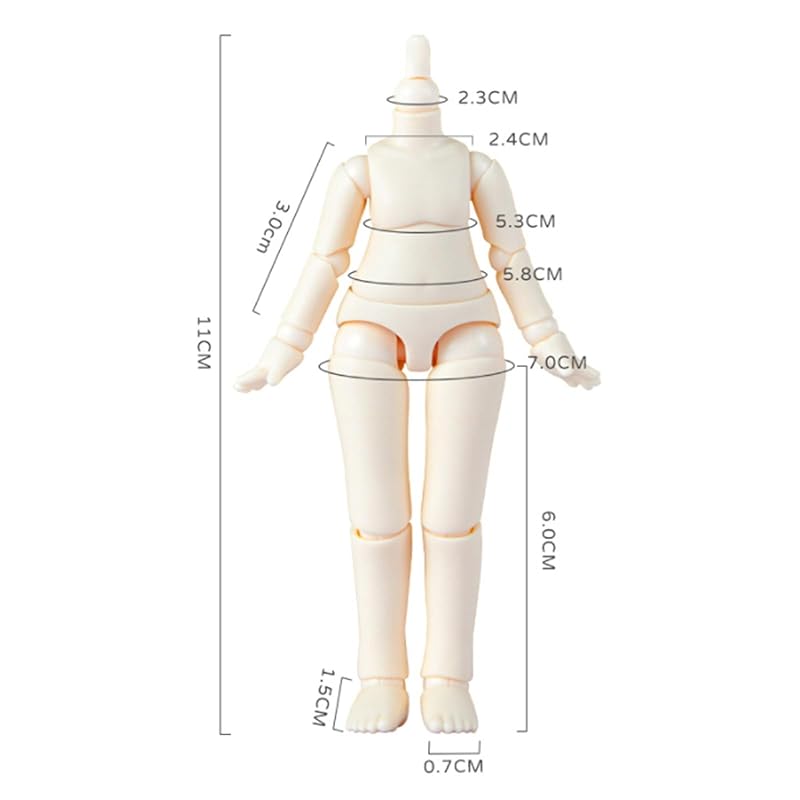 YMY Ob11 11 см Кукольное тело, размер расширения GSC BJD Кукольное тело, шарнирная подвижная кукольная модель, фигурка, подарок на Новый год и день рождения для мальчиков и девочек
