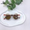 Traveling Sunscreen Uv Protection Oval Frame Baby Sunglasses Trend Diy Children'S Sunglasses Sunglasses
