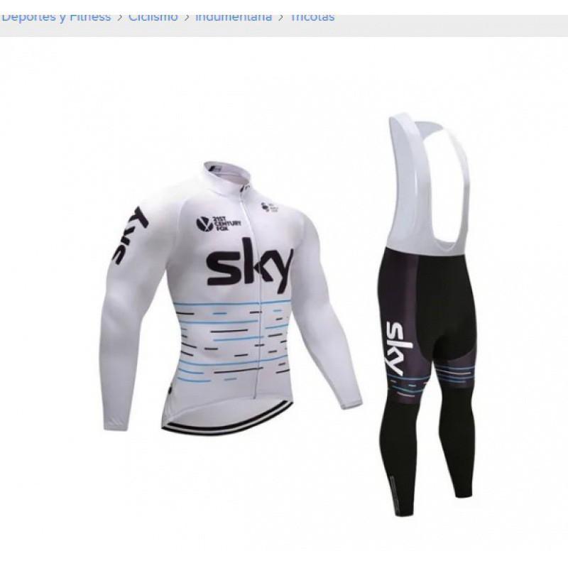Long Sleeve Cycling Bib Set Men Women Road Mountain Bike Breathable Jersey