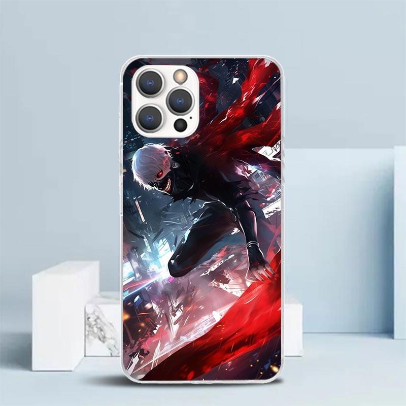 Чехол для телефона G-Ghoul Tokyo Kaneki Ken для IPhone 16 17 Air 16E 15 14 Plus 13 Mini 12 11 Pro Max 7 8 + SE 2020 Мягкая задняя крышка из ТПУ