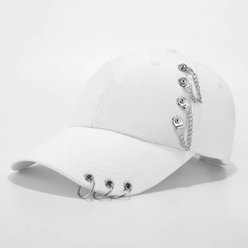 Бейсболка с кольцом, снепбэк для женщин и мужчин, унисекс, хип-хоп, черная, белая, регулируемая, однотонная, K-pop, повседневная, новая
