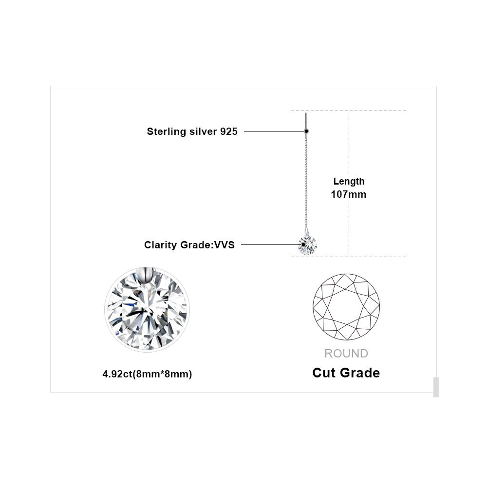 Серьги Jewelrypalace с кубическим цирконием, серебро 925 пробы