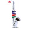 BONTEMPI Silver 4 Alto Educational Toy for Year Christmas Gift Saxophone, Keys, 37cm, Toy, Saxophone, 3-4 Olds, (323931)