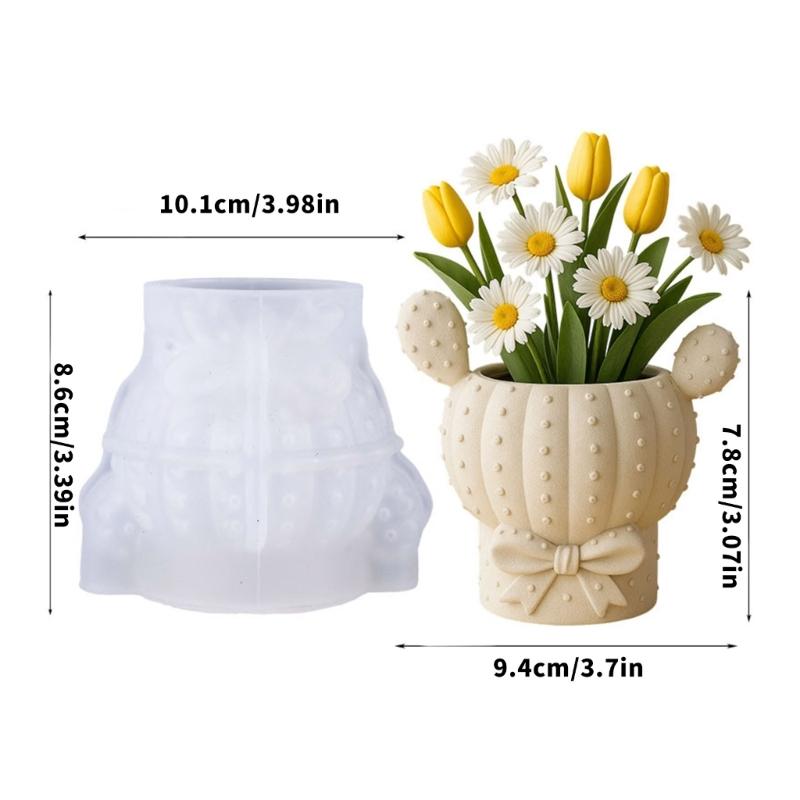 Силиконовая форма для контейнера молочая Цветочный горшок Формы Контейнеры для растений Формы Подходит для литья смолы Ювелирных изделий и Дома