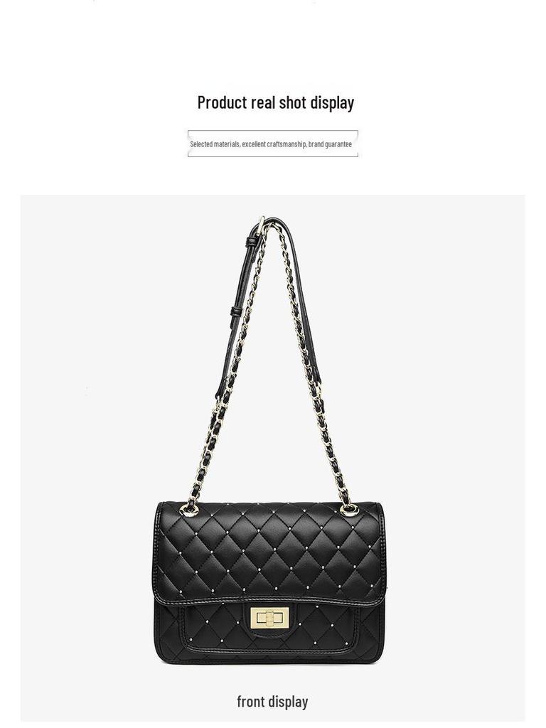 2025 Women's Quilted Star Embroidered Casual Bag