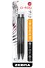 Zebra Pen Retractable Gel Black Brass Medium Black G-450 Pen, Barrel, Point, Ink, 2-Pack (49512)