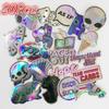 20pcs UFO Style Skull Camera Bling Stickers PVC Car DIY Stationery Sticker Skateboard Decal Notebook Trolley Case Backpack Table