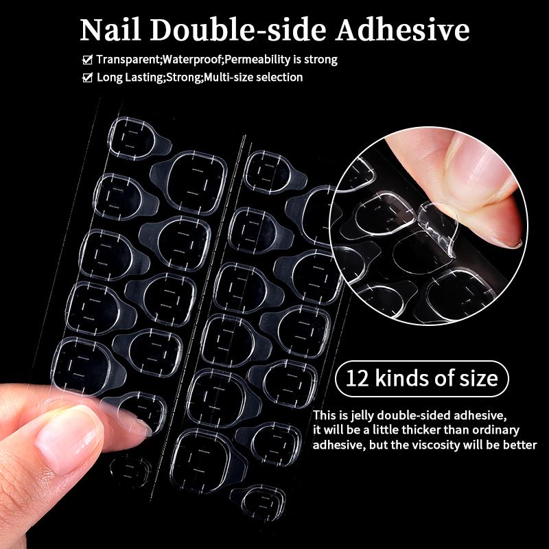 1Bag Gel Nails Extension System False Nail Full Cover Sculpted Clear Matte Fake Nail Tips Quick Building Nail Manicures Tool