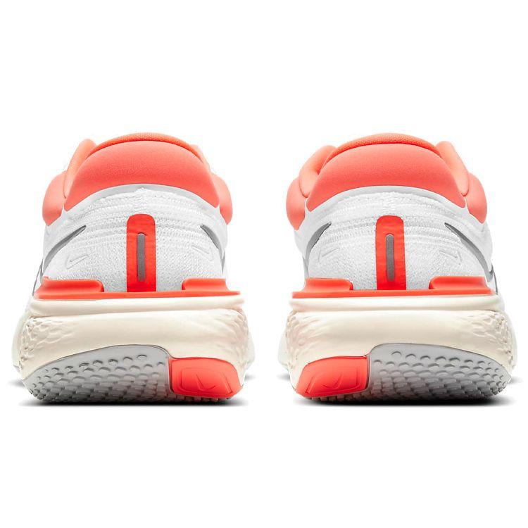 Nike Женские кроссовки ZoomX Invincible Run Flyknit White Bright Mango Grey-Fog Metallic-Silver CT2229-100