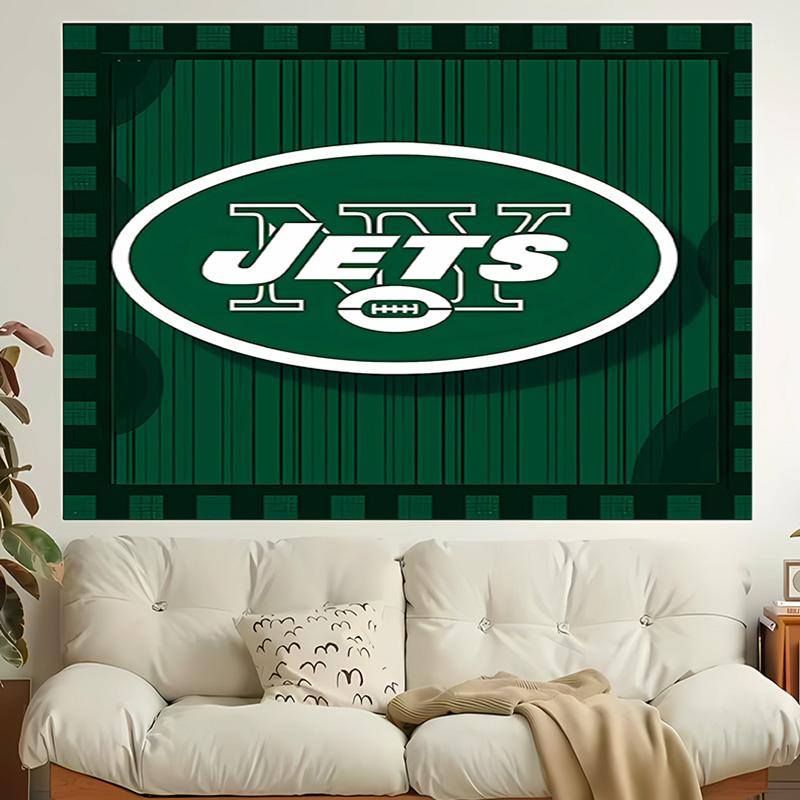 1pc New York Jets logo Tapestry, Living Room, Bedroom, Office, Party Decor, Ideal Festive Gift