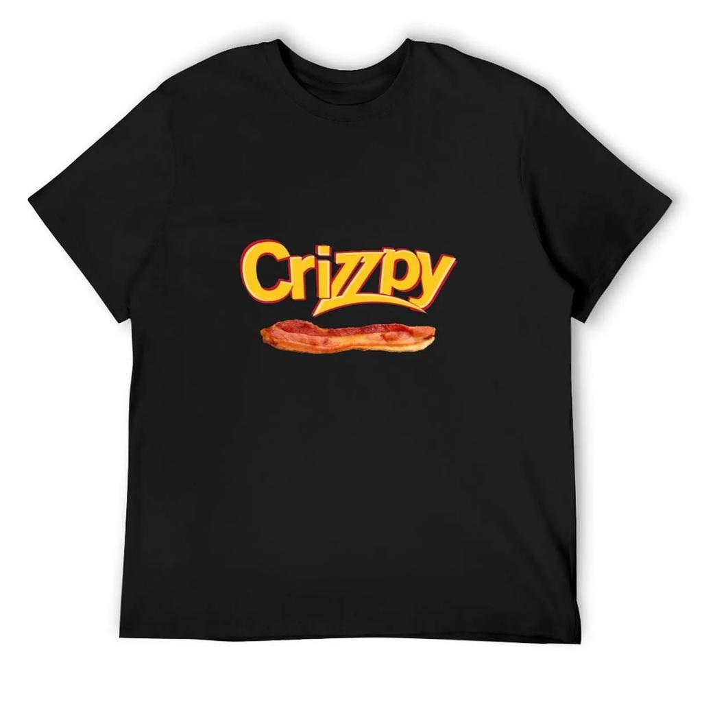 Футболка Crizzpy Bacon черная новое издание аниме футболки аниме одежда большие размеры мужская одежда