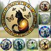 Cat Butterfly Suncatcher Hanging Decoration Indoor Outdoor Home Garden Wall Window Hanging