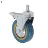 4-дюймовое износостойкое поворотное роликовое колесо для промышленного оборудования из ПВХ с тормозом