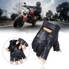 Мужские нескользящие кожаные мото перчатки без пальцев с половиной пальцев высокого качества Luvas Driving Training Fitness Guantes перчатки