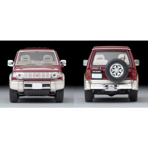 TOMYTEC Tomica Limited Vintage Neo 1/64 Scale LV-N206b Mitsubishi Pajero Mid-Roof Wide VR Red/Beige 1996 Model (Finished Model) 329473