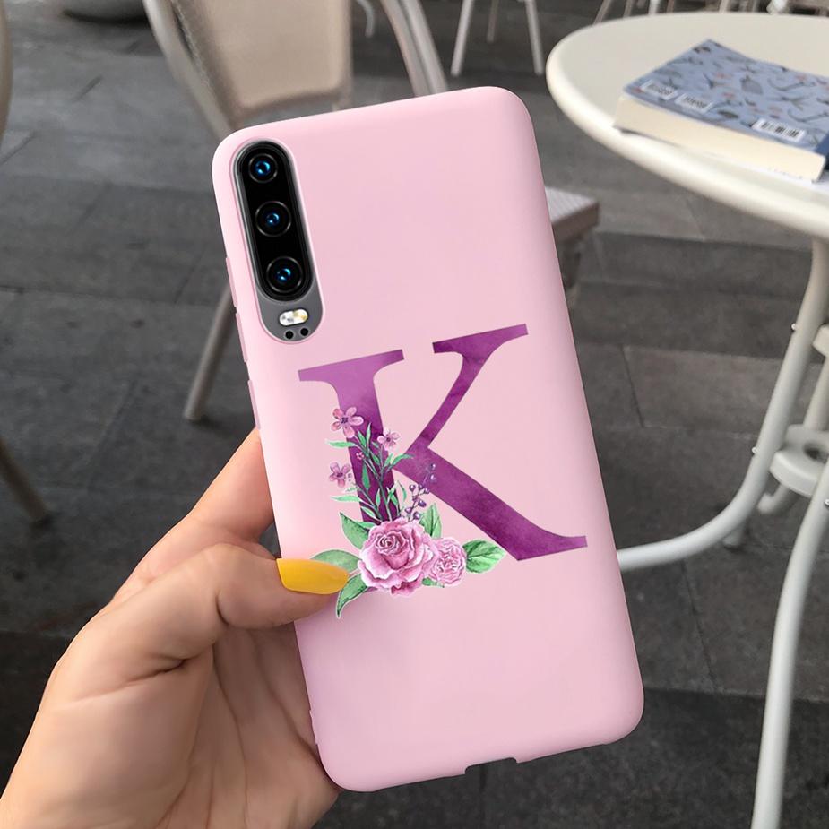 Для Huawei P30 Чехол Мягкий Тонкий Силиконовый Funda Милые Буквы Имя Чехлы для Телефона Huawei P 30 Lite P30 Pro Задняя Крышка Ударопрочный Бампер