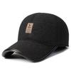 Men's Winter Warm Leather Baseball Cap with Ear Protection