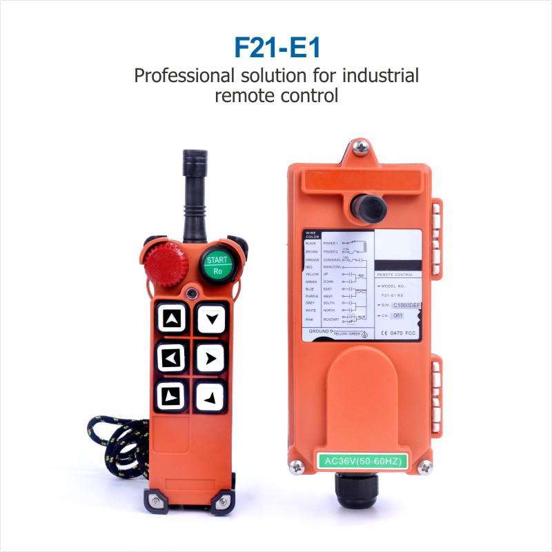 F21-E1 Crane Remote Control Wireless Remote Control TELECRANE Controller 220V 380V 12-440V Switch for Hoist