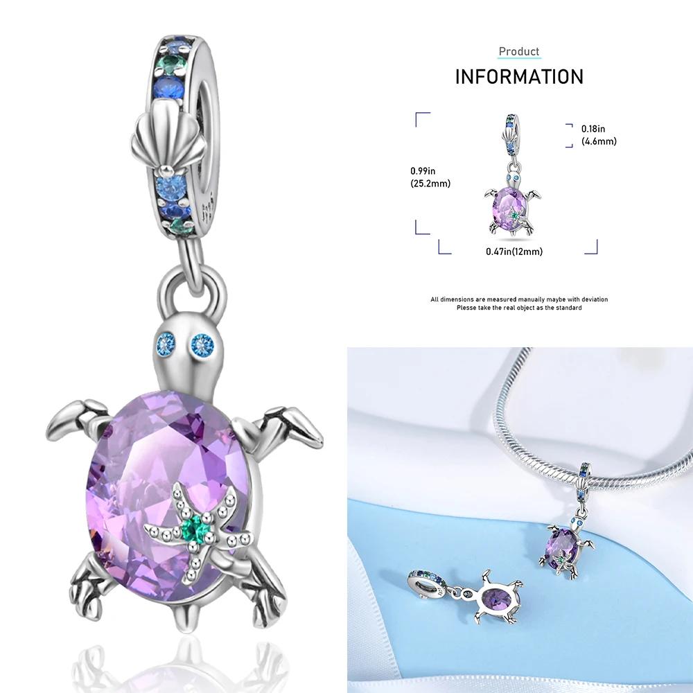 Подвески Медные бусины Морская черепаха Цветок Фея Подходят для оригинального браслета Ожерелье Изготовление ювелирных изделий Подарок