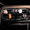 Cute Halloween Auto Vent Diffuser 6 Pcs Car Air Clips, Pumpkin Ghost Grim Reaper Bat Anti Slip Silicone Clips Freshener Charm, Automotive Conditioning