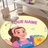 Personalized M-Ms Rachel Round Chair Office Rug - Perfect for Mat, Office Chair & More - Ideal Gift for Birthdays and Holidays