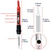 Digital Soldering Iron 80W with ON/OFF Switch Adjustable Temperature LCD Welding Tools Ceramic Heater Soldering Tips