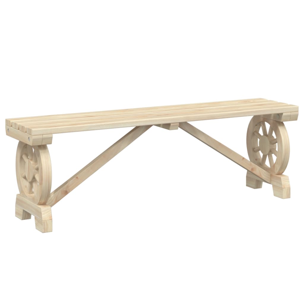 Garden Benches 2 pcs Solid Pine Wood