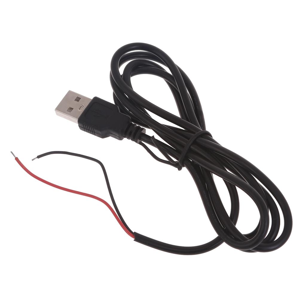 1 шт. 5 В USB-удлинительный кабель с разъемом h, USB 2.0 A и 2-контактным 2-проводным разъемом для кабеля питания и зарядки 5 В