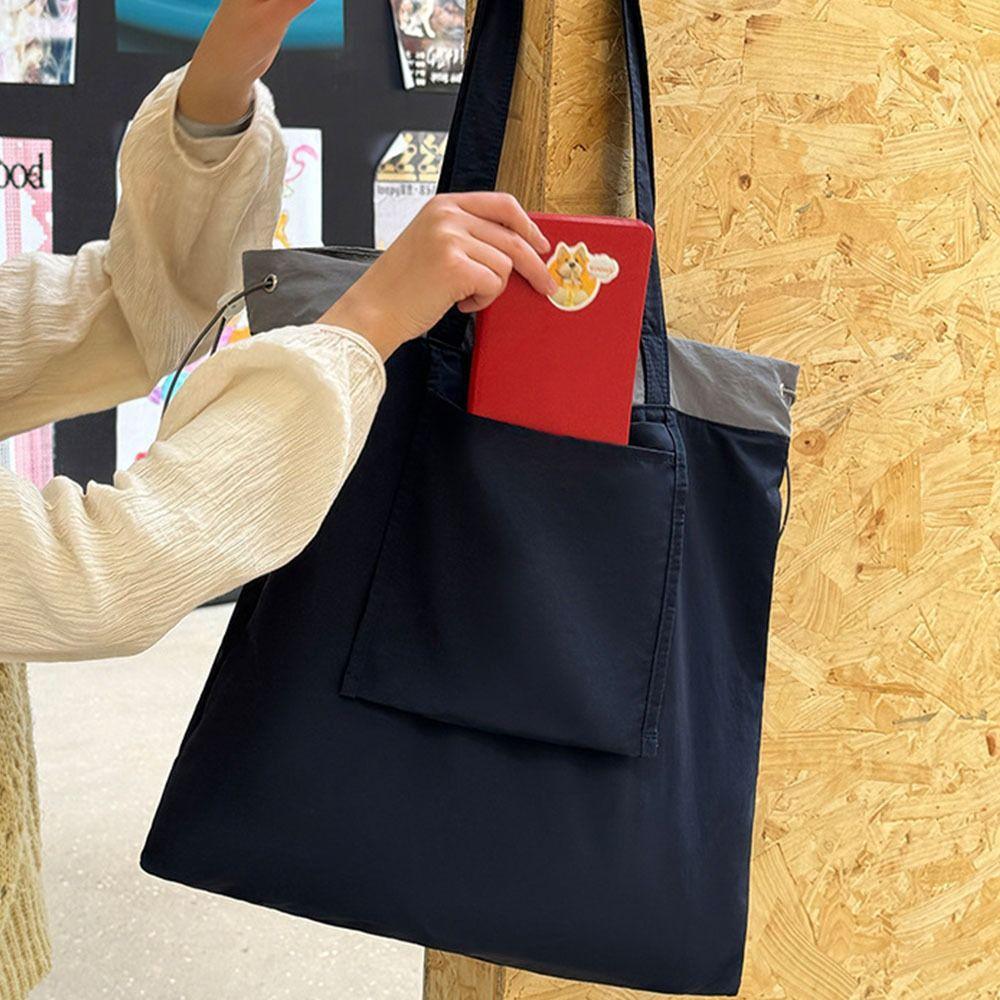 Lightweight Foldable Shopping Bag Reusable Drawstring Handbag Travel Grocery Bag Shopping